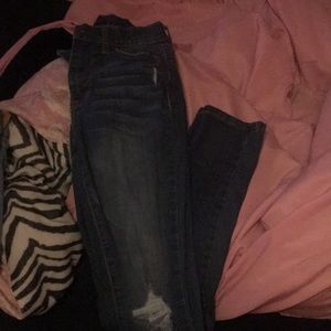 Aeropostale skinny blue jeans